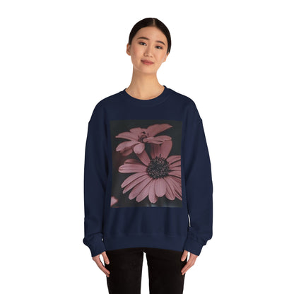 Faded Floral Crewneck Sweatshirt, Cozy Floral Sweatshirt, Gift for Her, Fashion Sweatshirt, Fall Style, Casual Wear