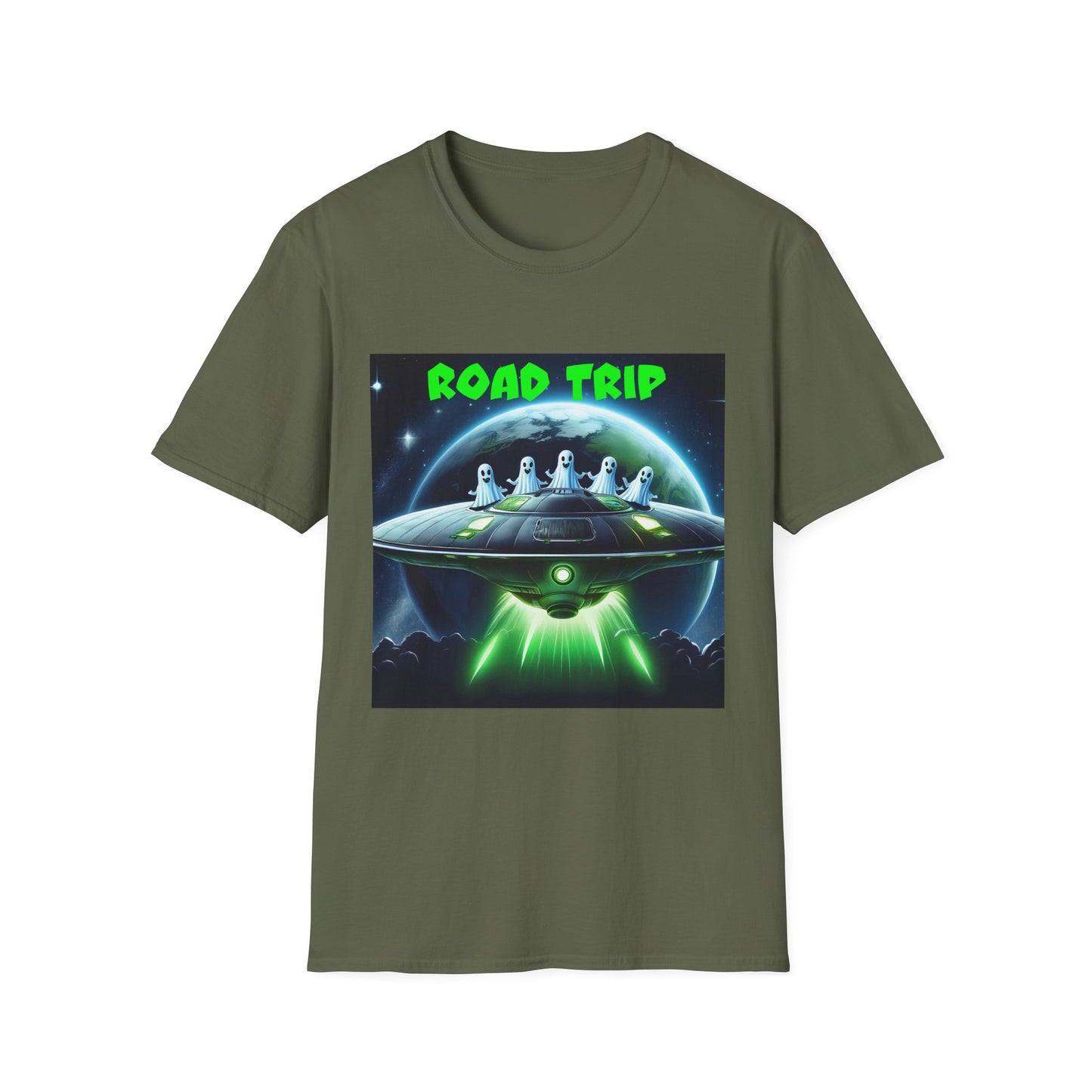 Retro Road Trip Alien T-Shirt | Unisex Graphic Tee, Space Adventure Shirt, Gift for Travelers, Cool Summer Tee, Road Trip Essentials