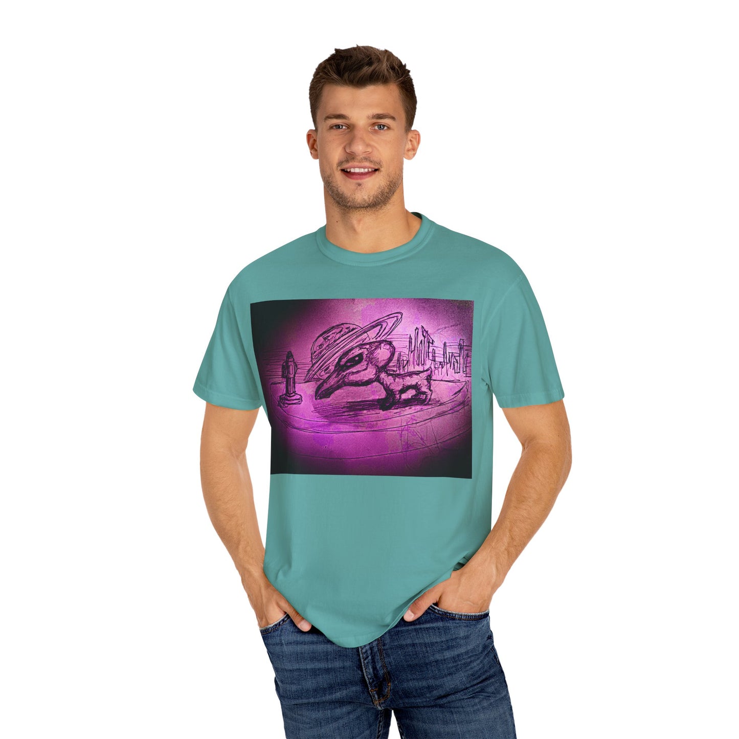 Alien Adventure Unisex T-Shirt - Garment-Dyed Graphic Tee