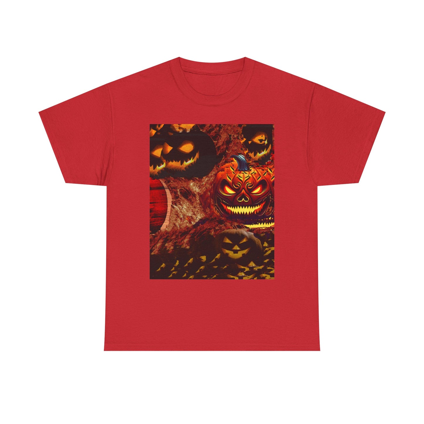 Halloween Distorted Pumpkin Unisex Tee, Spooky Shirt, Fall Apparel, Casual Halloween Outfit, Trick or Treat Tee, Festive Gift