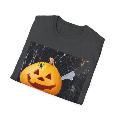Halloween Pumpkin Horror T-Shirt, Unisex Tee, Spooky Shirt, Fall Fashion, Halloween Costume, October Celebration Gear