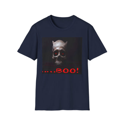 Spooky Demon Boo T-Shirt | Halloween Costume Tee | Unisex Softstyle Tee | Boo! Graphic Shirt | Casual Wear | Comfortable Halloween Apparel