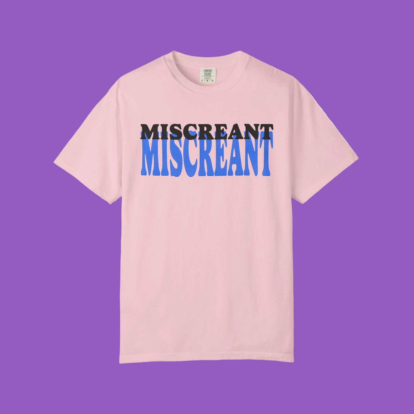 Miscreant Graphic T-Shirt — Bold Double-Stack Text Tee