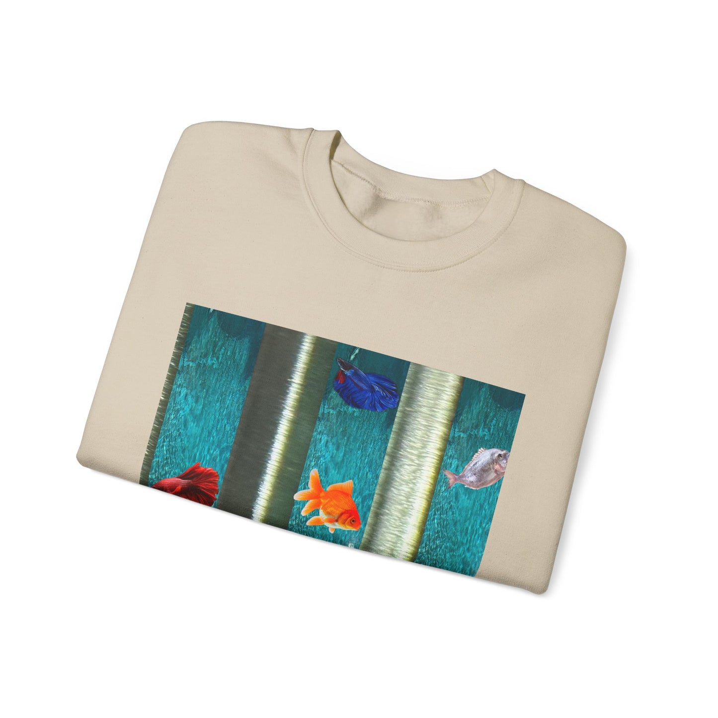 Vibrant Aquatic Sweatshirt - Cozy Outfit, Unique Gift, Everyday Comfort, Relaxing Atmosphere, Ocean Lover's Apparel