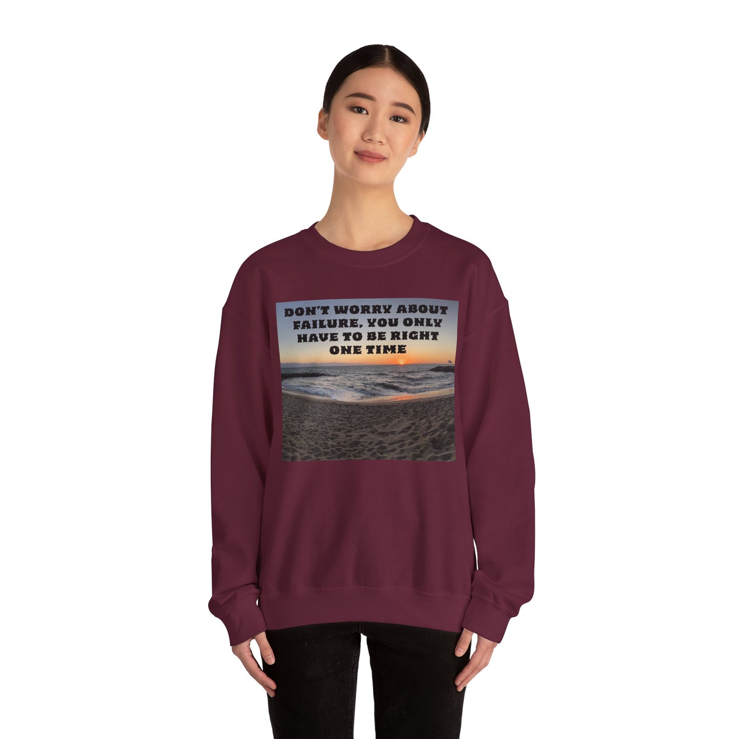 Inspirational Crewneck Sweatshirt - Motivational Apparel, Gift for Friends, Cozy Fashion, Everyday Wear, Positive Vibes
