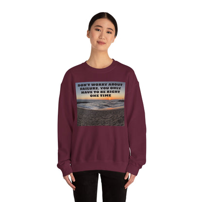 Inspirational Crewneck Sweatshirt - Motivational Apparel, Gift for Friends, Cozy Fashion, Everyday Wear, Positive Vibes
