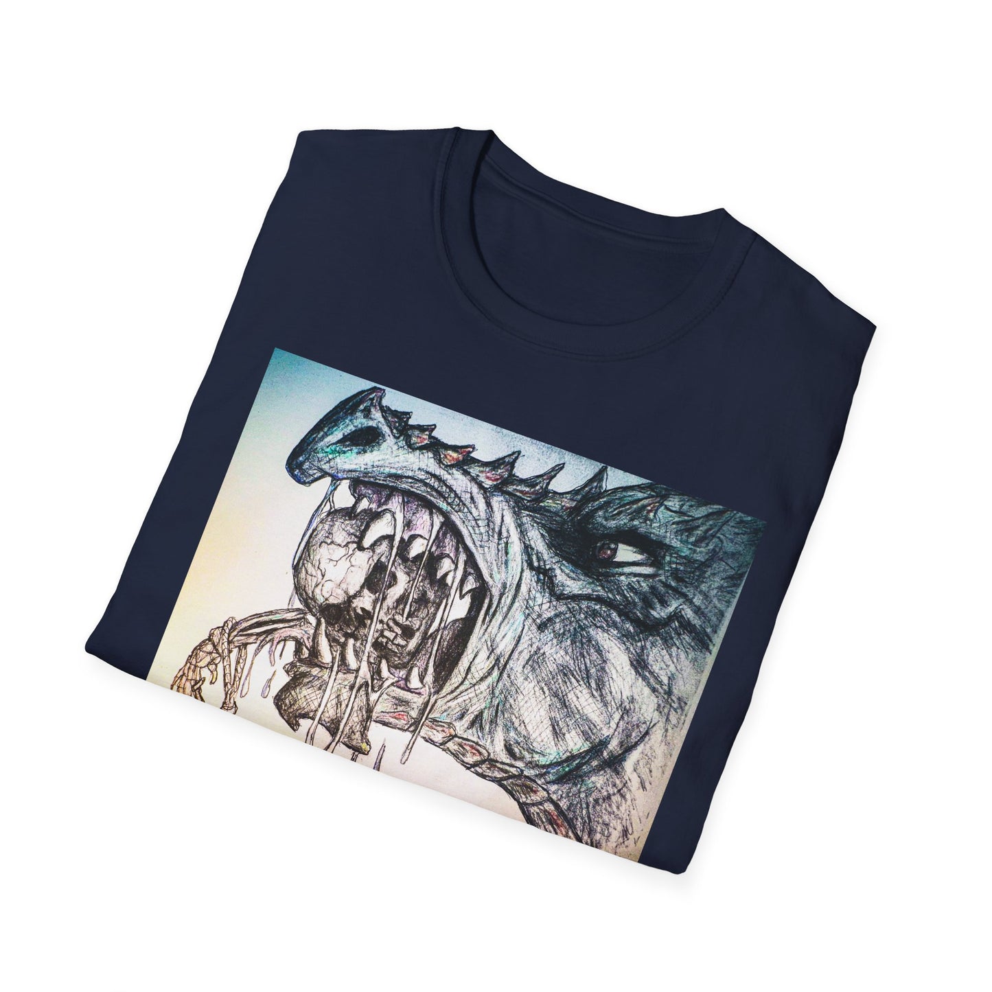 Graphic Dragon Art Unisex T-Shirt, Unique Gift for Ocean Lovers, Summer Vibes, Casual Wear, Perfect for Beach Days, Art Parties