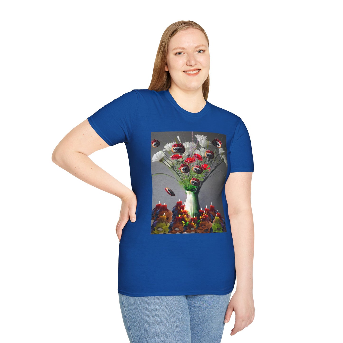 Skeleton Pumpkin Bouquet T-Shirt