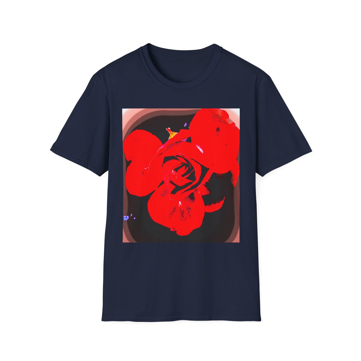 Sophie’s Saturday Floral Abstract T-Shirt — Red Rose Graphic Tee