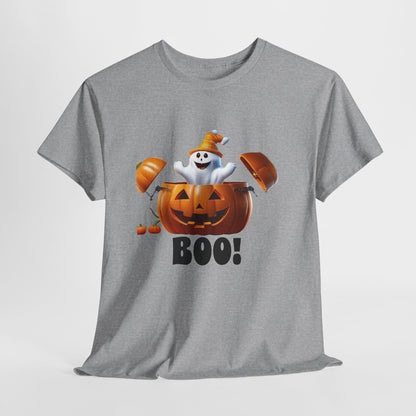 Halloween Jack-in-the-Box, unisex cotton tee