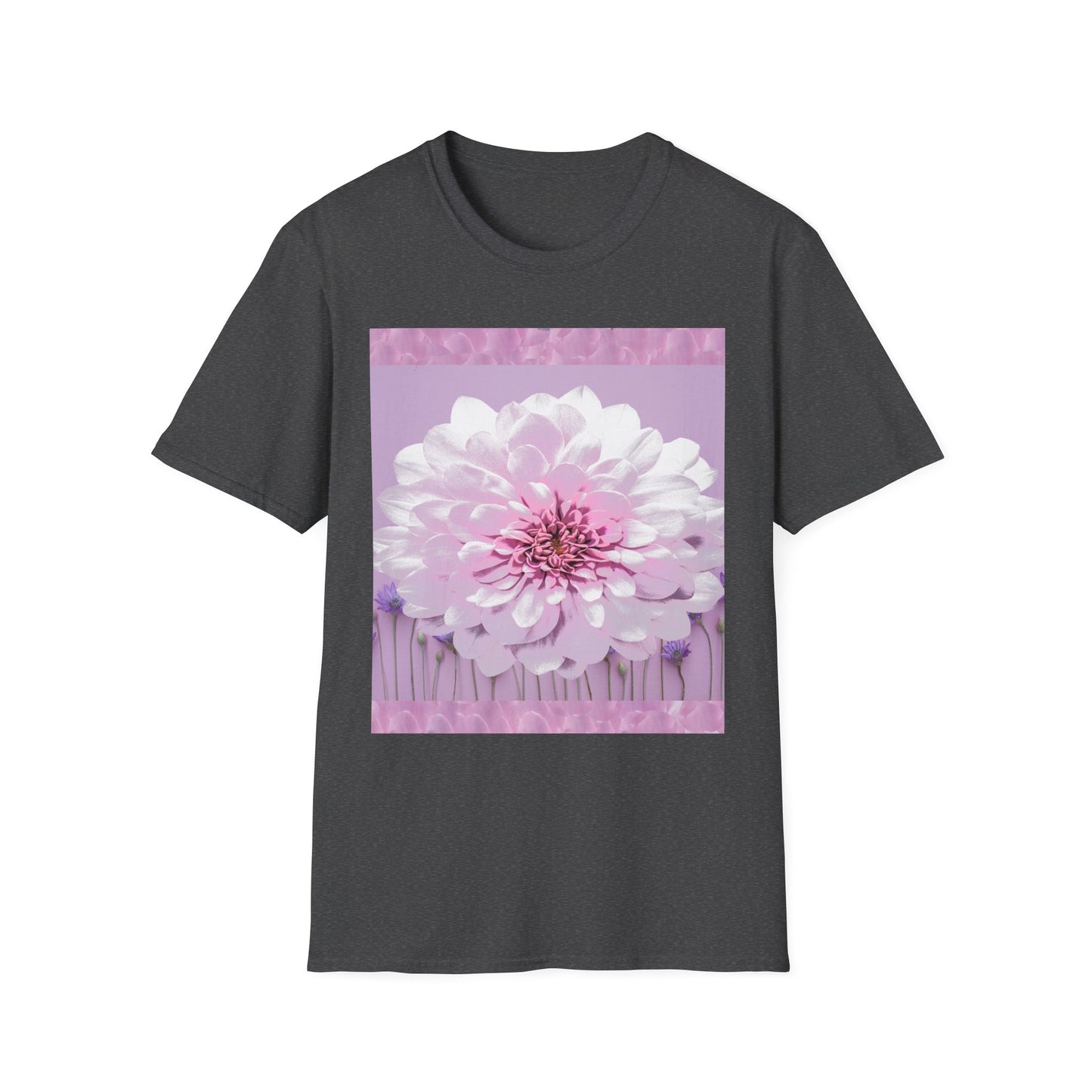 Pale Pink Flowers Abstract Unisex T-Shirt