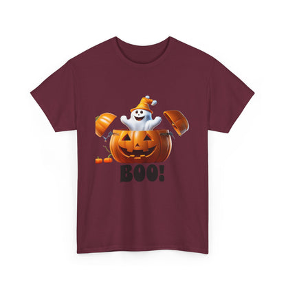 Halloween Jack-in-the-Box, unisex cotton tee