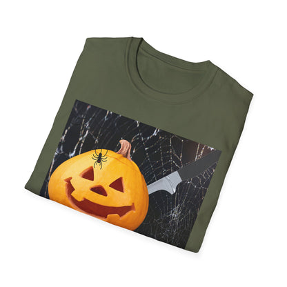 Halloween Pumpkin Horror T-Shirt, Unisex Tee, Spooky Shirt, Fall Fashion, Halloween Costume, October Celebration Gear