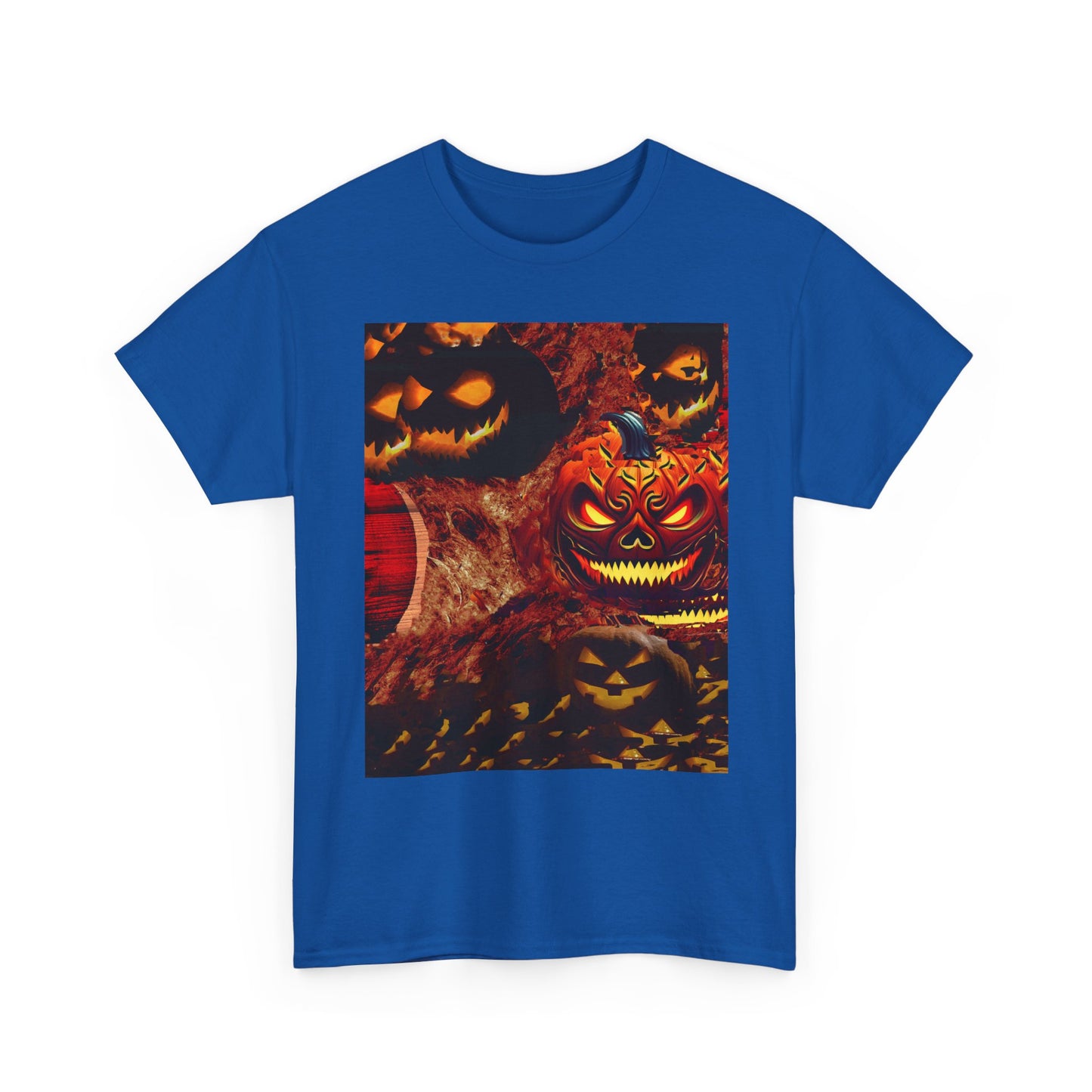 Halloween Distorted Pumpkin Unisex Tee, Spooky Shirt, Fall Apparel, Casual Halloween Outfit, Trick or Treat Tee, Festive Gift