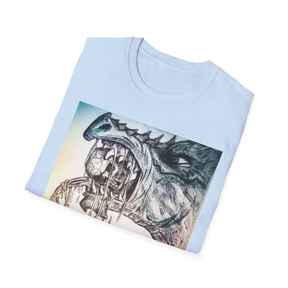 Graphic Dragon Art Unisex T-Shirt, Unique Gift for Ocean Lovers, Summer Vibes, Casual Wear, Perfect for Beach Days, Art Parties