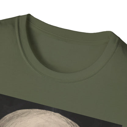 Skull Art Unisex Softstyle T-Shirt - Edgy Graphic Tee for Halloween, Festival Wear, Music Lovers, Gift Idea, Casual Style