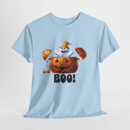 Halloween Jack-in-the-Box, unisex cotton tee