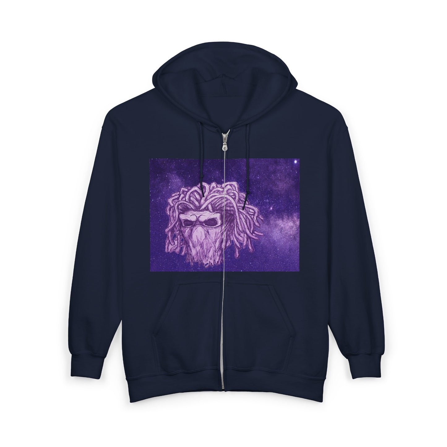 Starred Cosmic Purple Masked Skull Demon