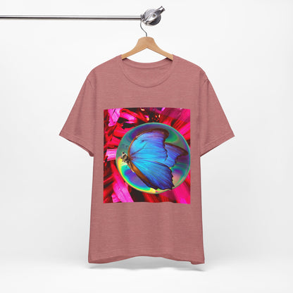 Colorful Butterfly Graphic Tee, Butterfly Shirt, Unisex T-Shirt, Nature Lover Gift, Casual Summer Wear, Vibrant Art Tee