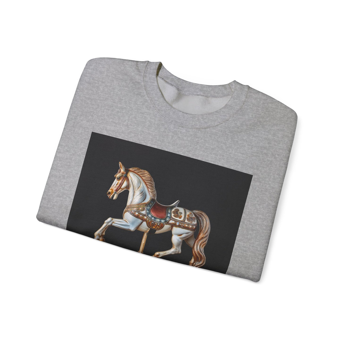 Vintage Carousel Horse Crewneck Sweatshirt, Cozy Sweatshirt, Equestrian Gift, Animal Art Sweatshirt, Unique Fall Apparel, Celebration [...]