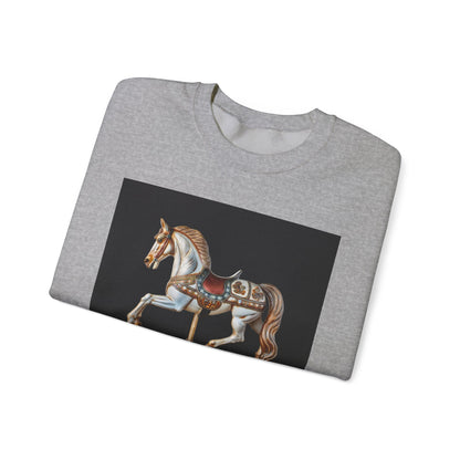 Vintage Carousel Horse Crewneck Sweatshirt, Cozy Sweatshirt, Equestrian Gift, Animal Art Sweatshirt, Unique Fall Apparel, Celebration [...]