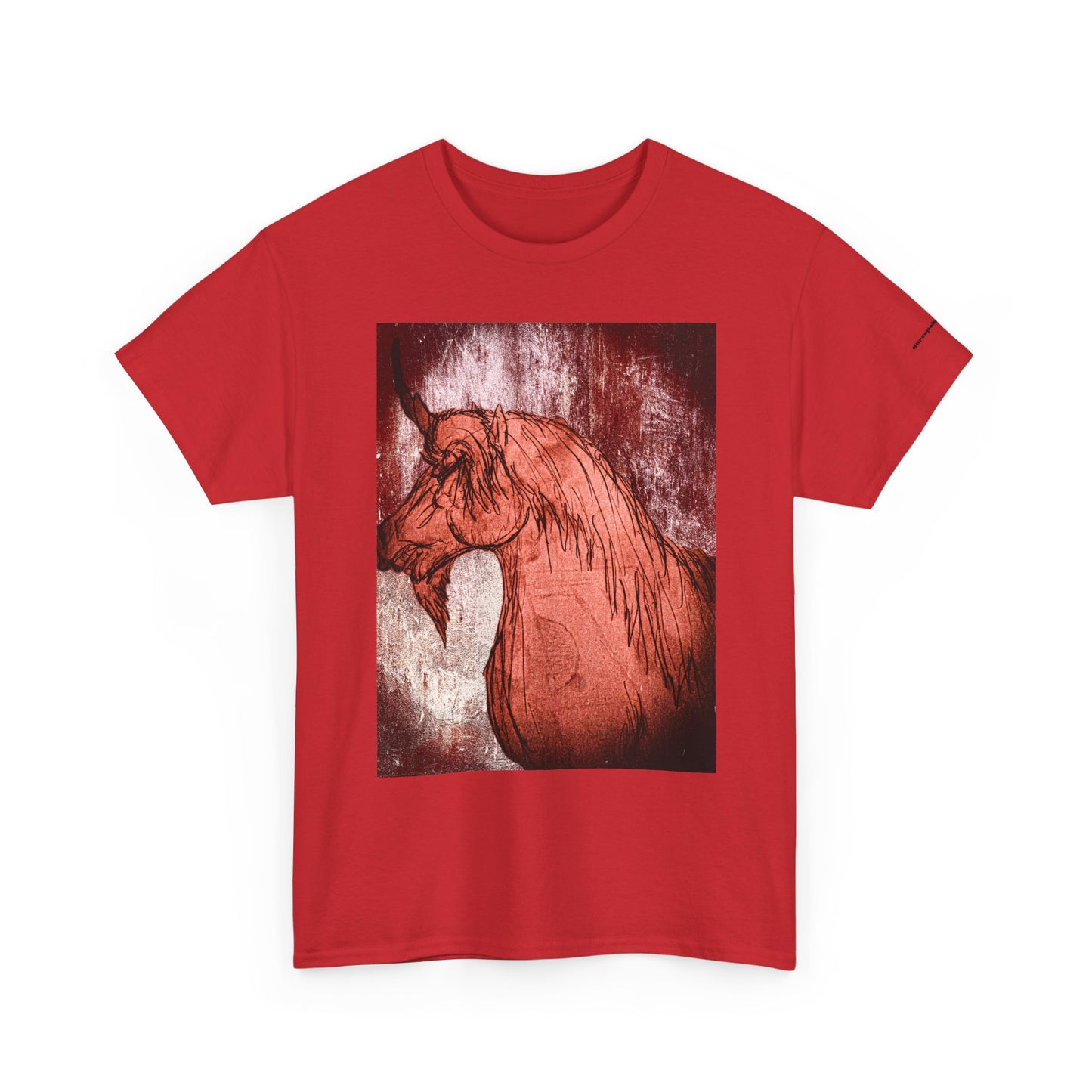 Artistic Unicorn Fantasy Print Unisex Heavy Cotton Tee