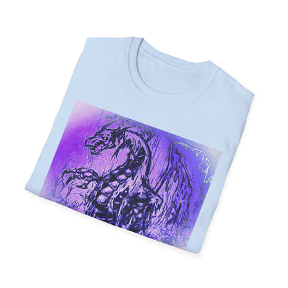 Dragon T-Shirt in Purple Tones - Unisex