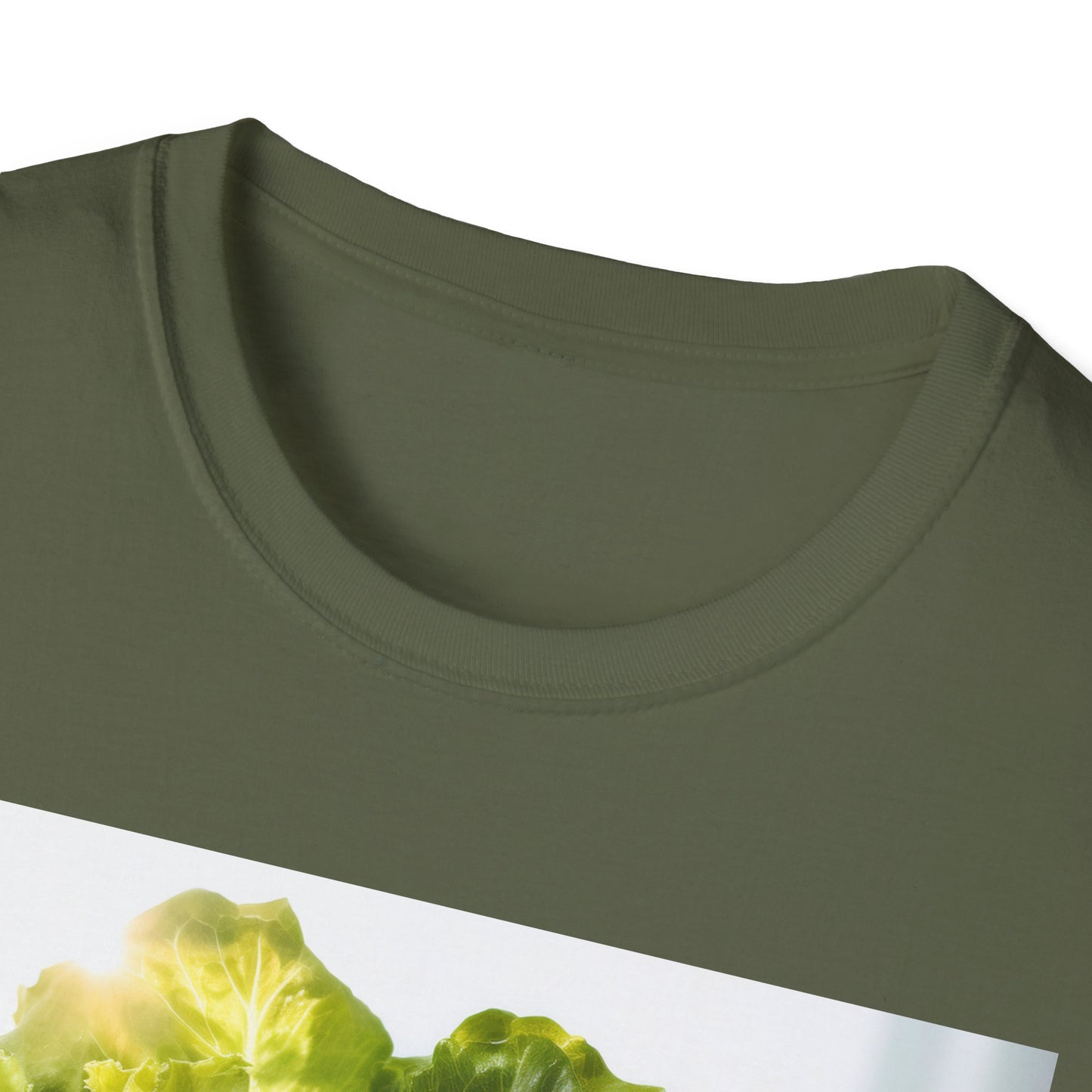 Cute T-Shirt with Sad Salad Face Design