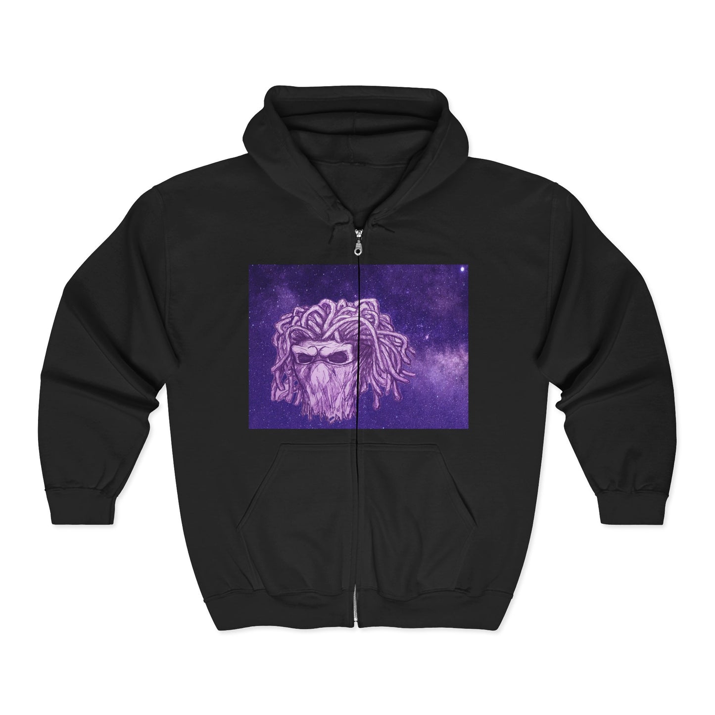 Starred Cosmic Purple Masked Skull Demon