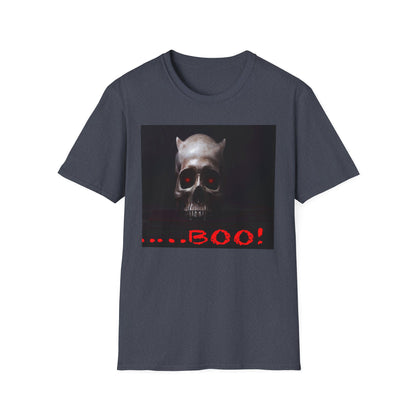 Spooky Demon Boo T-Shirt | Halloween Costume Tee | Unisex Softstyle Tee | Boo! Graphic Shirt | Casual Wear | Comfortable Halloween Apparel