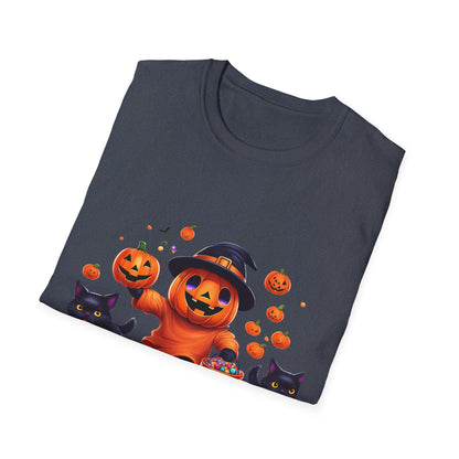 Halloween Themed T-Shirt, Perfect for Trick-or-Treating, Fall Celebrations, Graphic Tee for Cat Lovers, Unisex Costume Top, Fun Spooky [...]