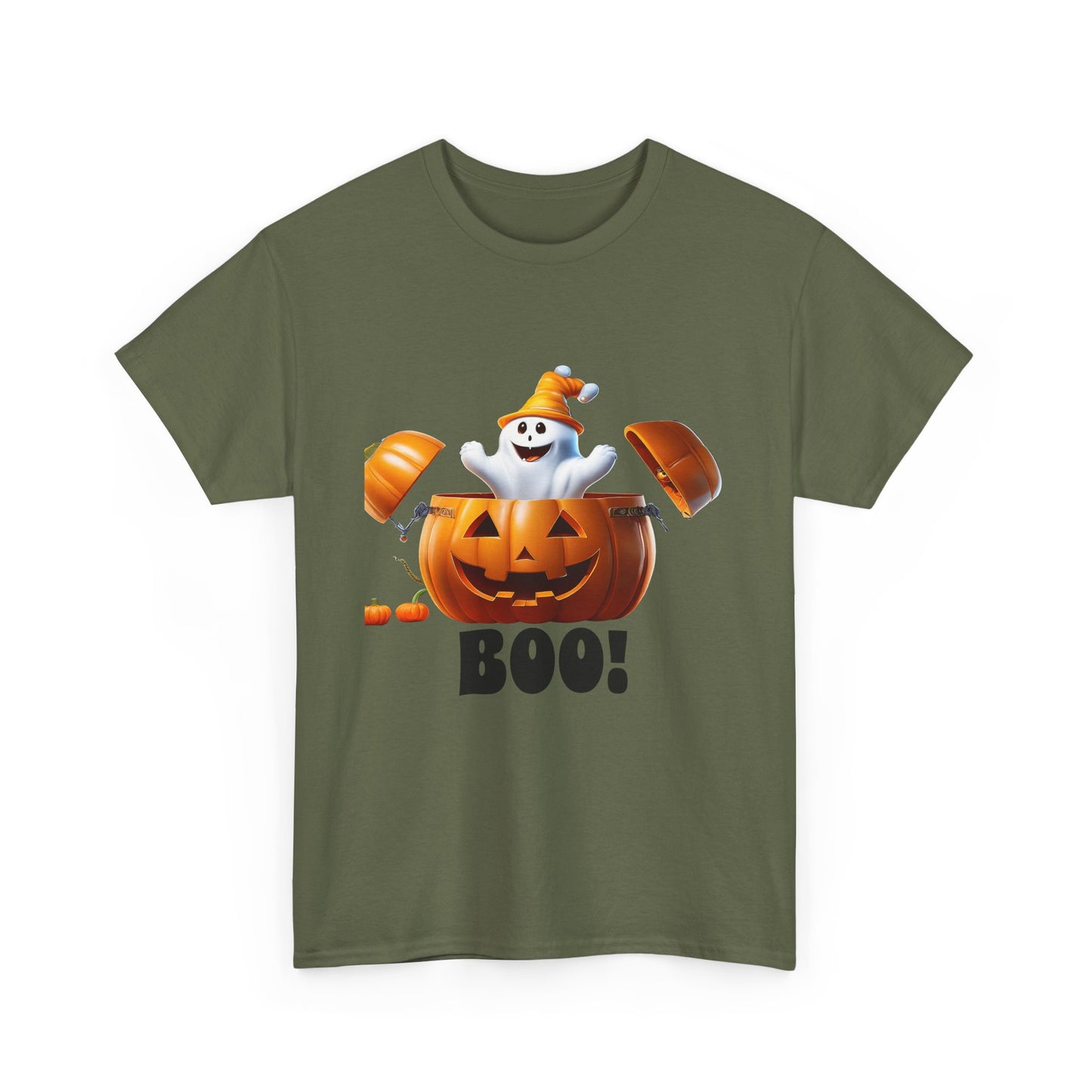 Halloween Jack-in-the-Box, unisex cotton tee