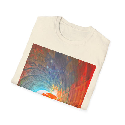 Vibrant Adventure motorcycle T-Shirt | Unisex Softstyle Tee, Casual Streetwear, Trendy Graphic Top, Unique Gift for Travelers, Colorful Artwork Shirt