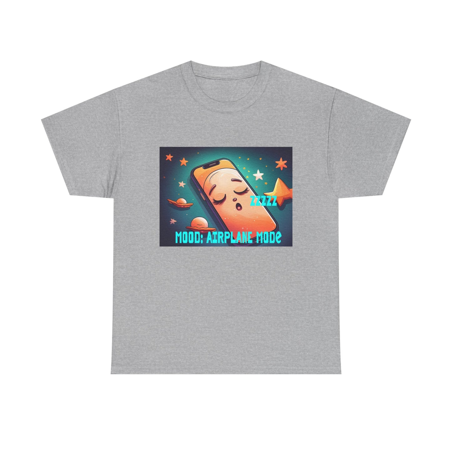 Tee Shirt - Airplane Mode Cute Phone Sleeping Design