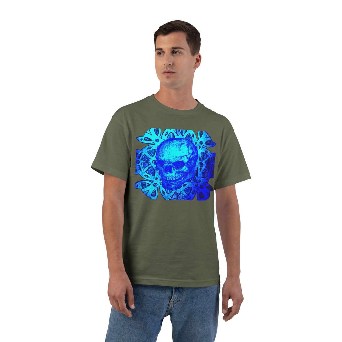 Artistic Skull Graphic Tee