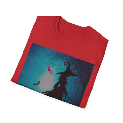 Magical Witch Art T-Shirt, Halloween Tee, Witchy Apparel, Gift for Her, Cute Graphic Shirt, Soft Unisex T-Shirt