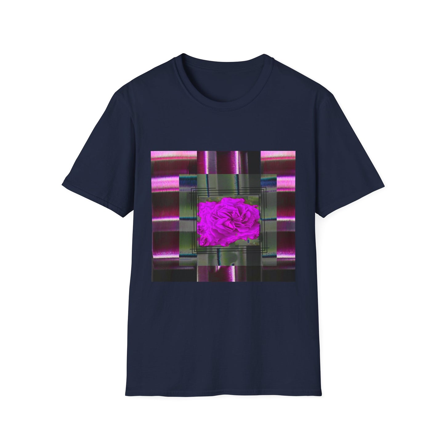 Vibrant Abstract Art T-Shirt, Trendy Graphic Tee, Softstyle Shirt, Unique Gift for Art Lovers, Casual Everyday Wear