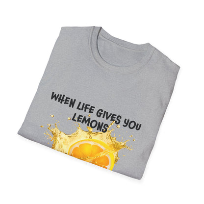 Playful Lemon Quote T-Shirt, Funny Gift Tee, Inspirational Humor Shirt, Casual Wear, Summer Vibes, Birthday Present