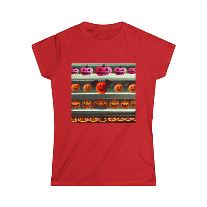 Halloween Pumpkin Revival Graphic Women's Softstyle Tee, Cute Casual Shirt, Fall Fashion, Trick or Treat Tee, Spooky Season Apparel, Halloween [...]