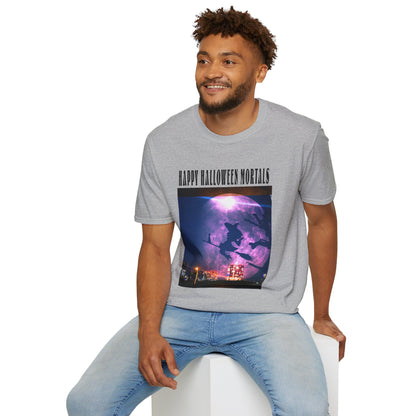 Halloween Graphic Tee, Witch Unisex Softstyle T-Shirt, Spooky Apparel, Trick or Treat Shirt, Halloween Gifts, Fall Fashion
