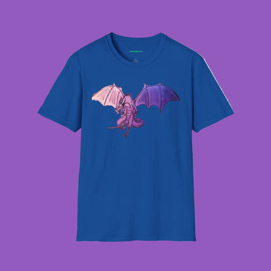 Fantasy Dragon Flight T-Shirt - Unisex Softstyle Tee