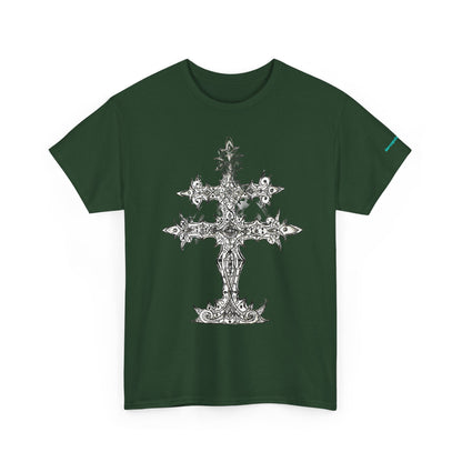 Graphic Tee — Gothic Cross Illustration Shirt