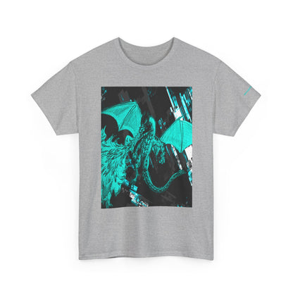 Dragon Graphic Tee — Neon Green Fantasy Dragon T-Shirt