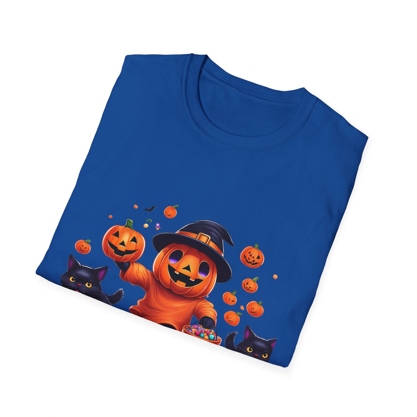 Halloween Themed T-Shirt, Perfect for Trick-or-Treating, Fall Celebrations, Graphic Tee for Cat Lovers, Unisex Costume Top, Fun Spooky [...]