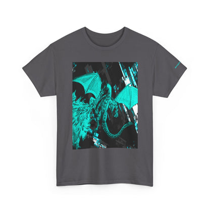 Dragon Graphic Tee — Neon Green Fantasy Dragon T-Shirt