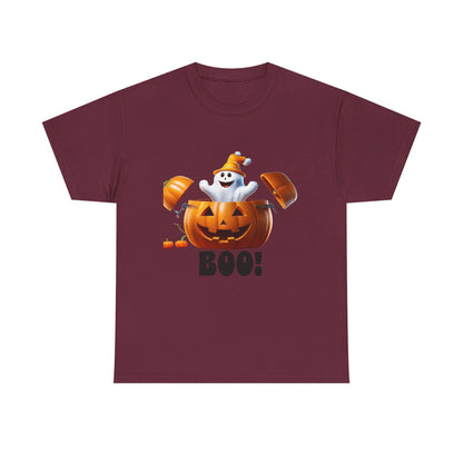 Halloween Jack-in-the-Box, unisex cotton tee