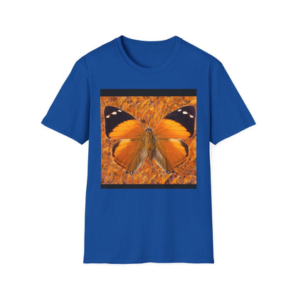Butterfly Vibe Unisex Softstyle T-Shirt, Casual Wear, Nature Lover Gift, Eco-Friendly Apparel, Spring Fashion, Art Tee