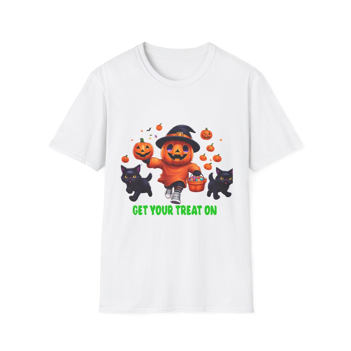 Halloween Themed T-Shirt, Perfect for Trick-or-Treating, Fall Celebrations, Graphic Tee for Cat Lovers, Unisex Costume Top, Fun Spooky [...]