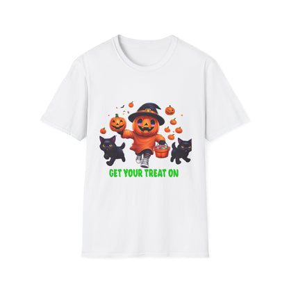 Halloween Themed T-Shirt, Perfect for Trick-or-Treating, Fall Celebrations, Graphic Tee for Cat Lovers, Unisex Costume Top, Fun Spooky [...]