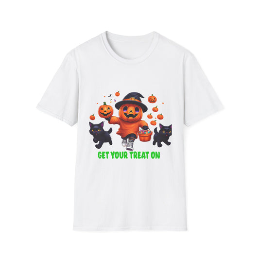 Halloween Themed T-Shirt, Perfect for Trick-or-Treating, Fall Celebrations, Graphic Tee for Cat Lovers, Unisex Costume Top, Fun Spooky [...]